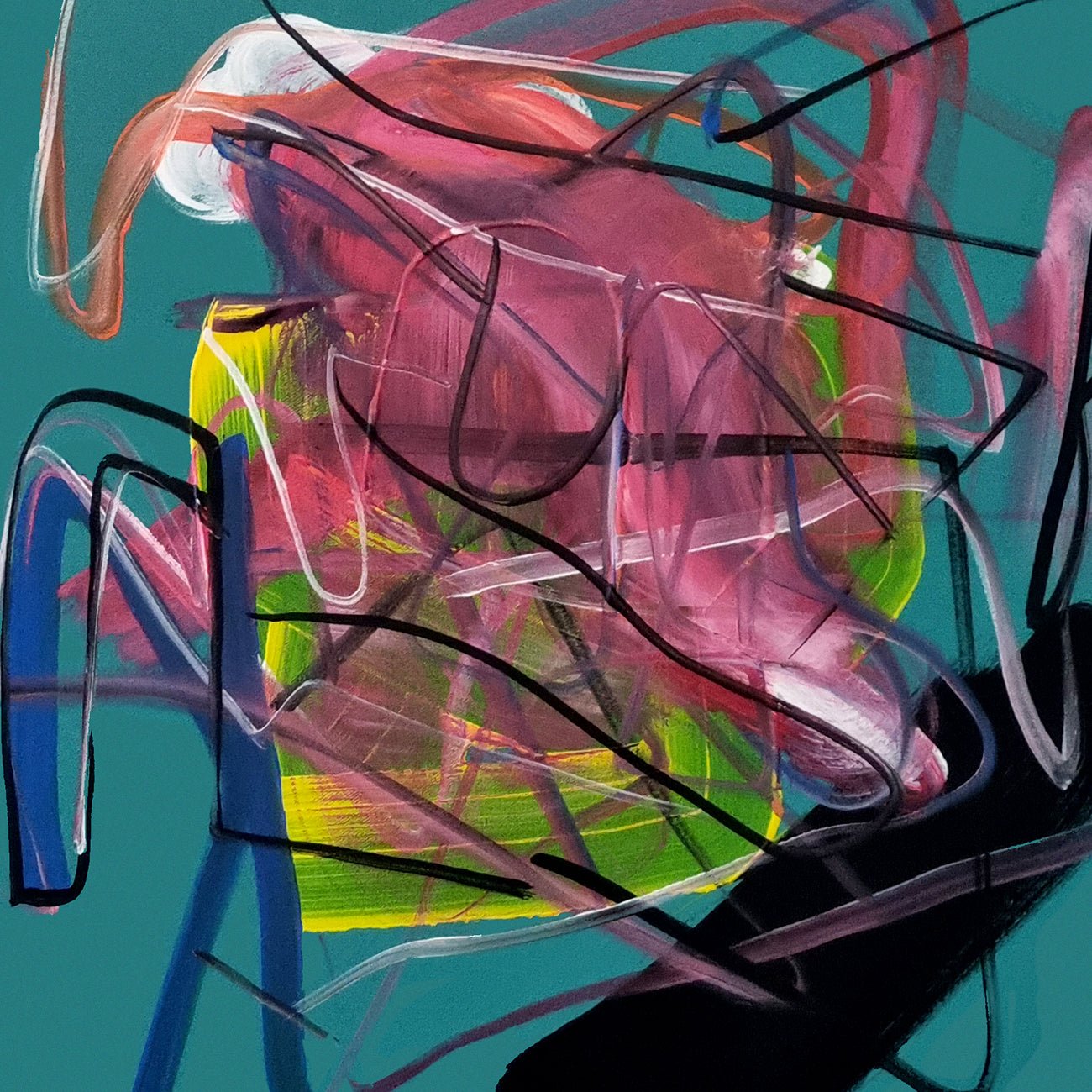 Vert 1 - Frédéric Prat - Abstract Painting - Ideelart