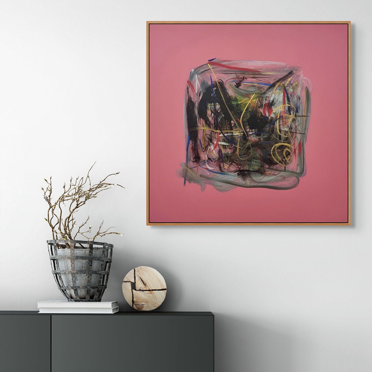 Rose 1 - Frédéric Prat - Abstract Painting - Ideelart