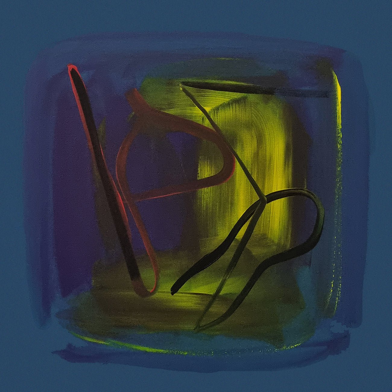 Bleu - Frédéric Prat - Abstract Painting - Ideelart