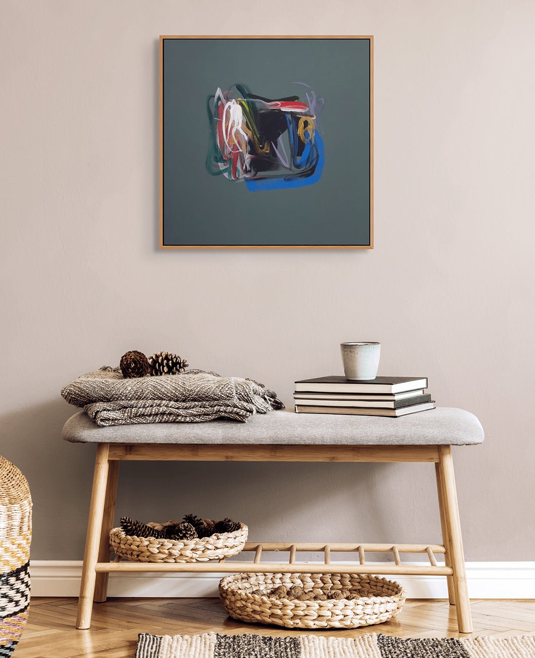 Gris - Frédéric Prat - Abstract Painting - Ideelart