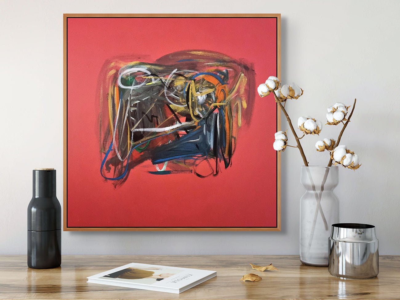 Rose 2 - Frédéric Prat - Abstract Painting - Ideelart