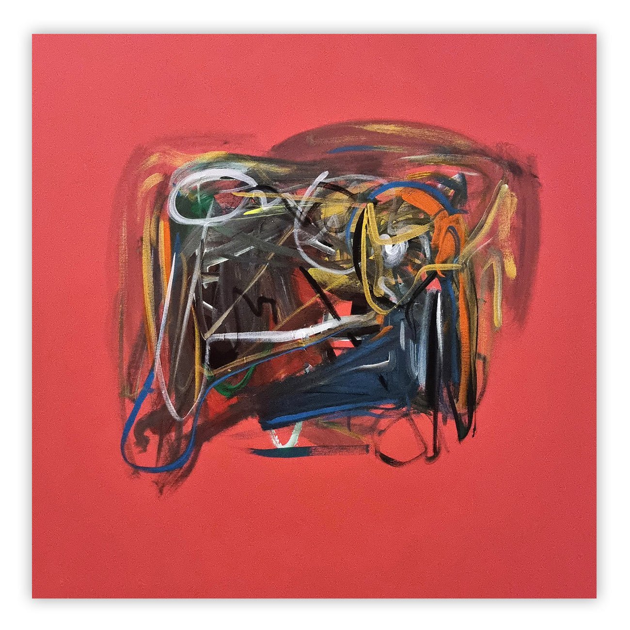 Rose 2 - Frédéric Prat - Abstract Painting - Ideelart