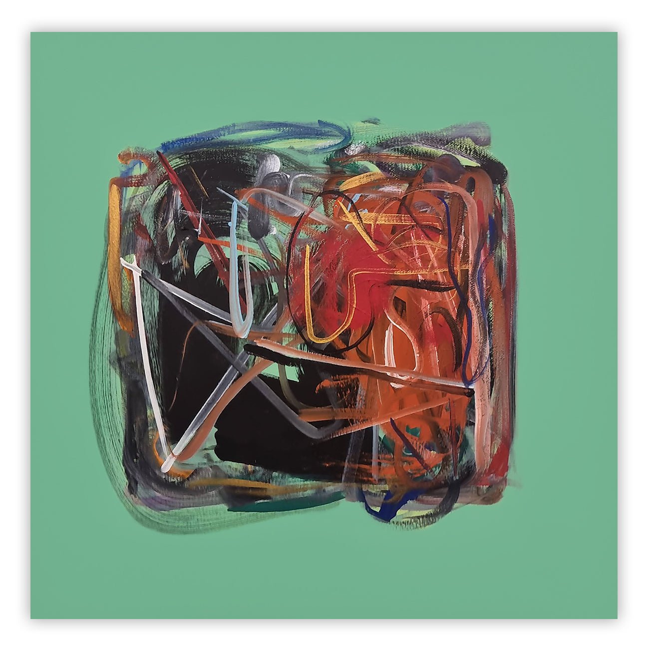 Vert 2 - Frédéric Prat - Abstract Painting - Ideelart