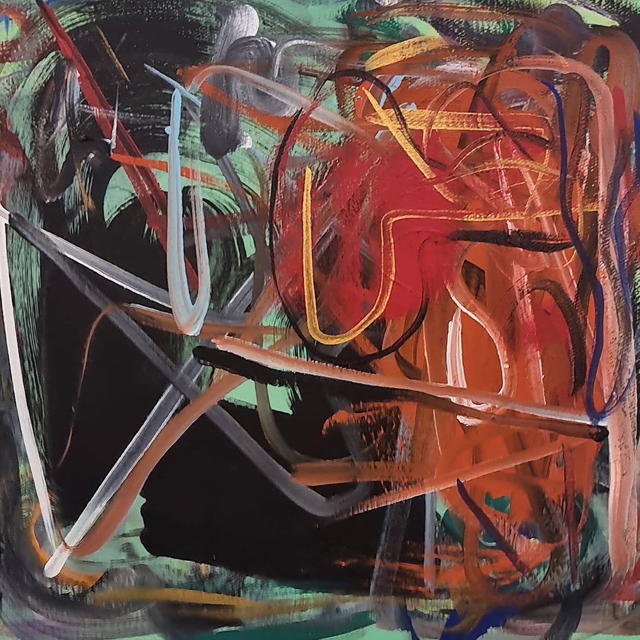 Vert 2 - Frédéric Prat - Abstract Painting - Ideelart