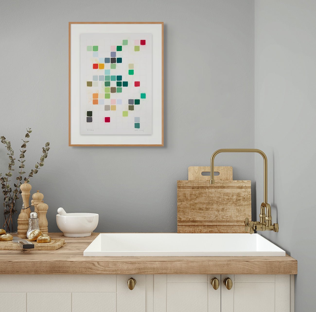 Sinnliche Komposition 6 - Kyong Lee - Abstract Painting - Ideelart