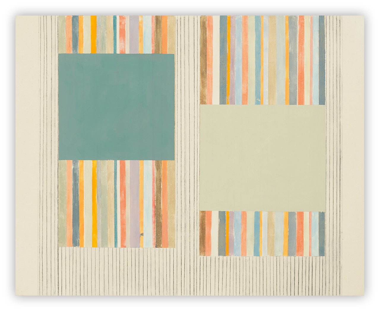 Greygreen - Elizabeth Gourlay - Abstract Painting - Ideelart