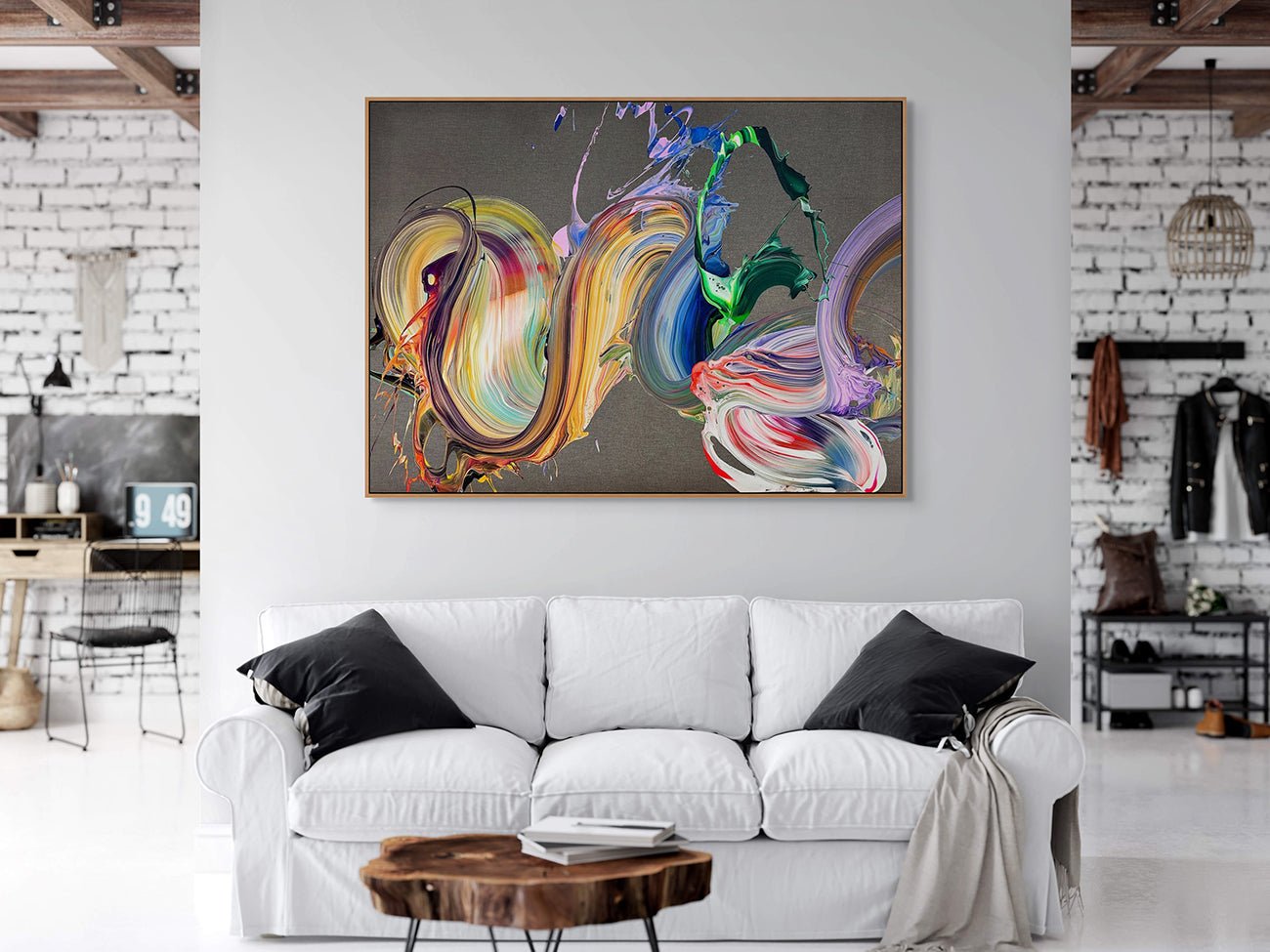 Por Favor - Nikolaos Schizas - Abstract Painting - Ideelart