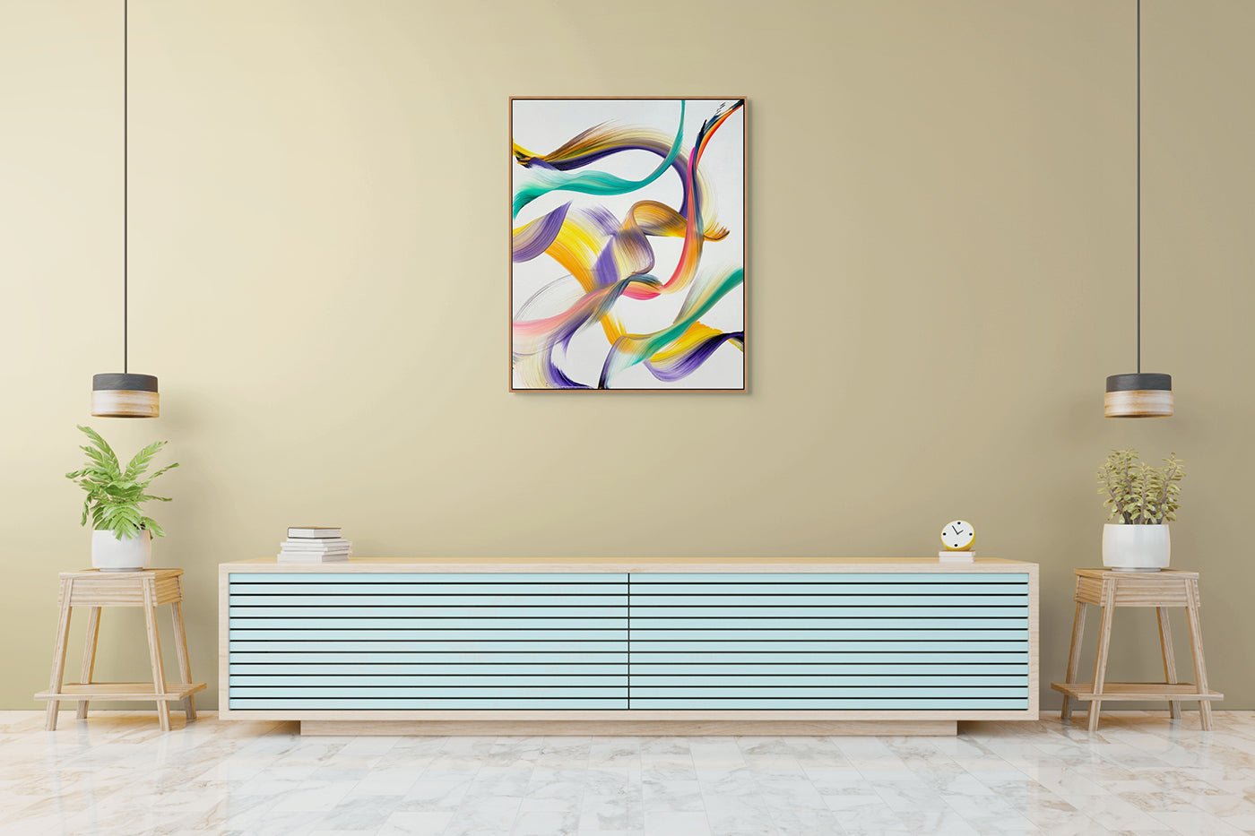 Paciencia Y Inquietud - Nikolaos Schizas - Abstract Painting - Ideelart