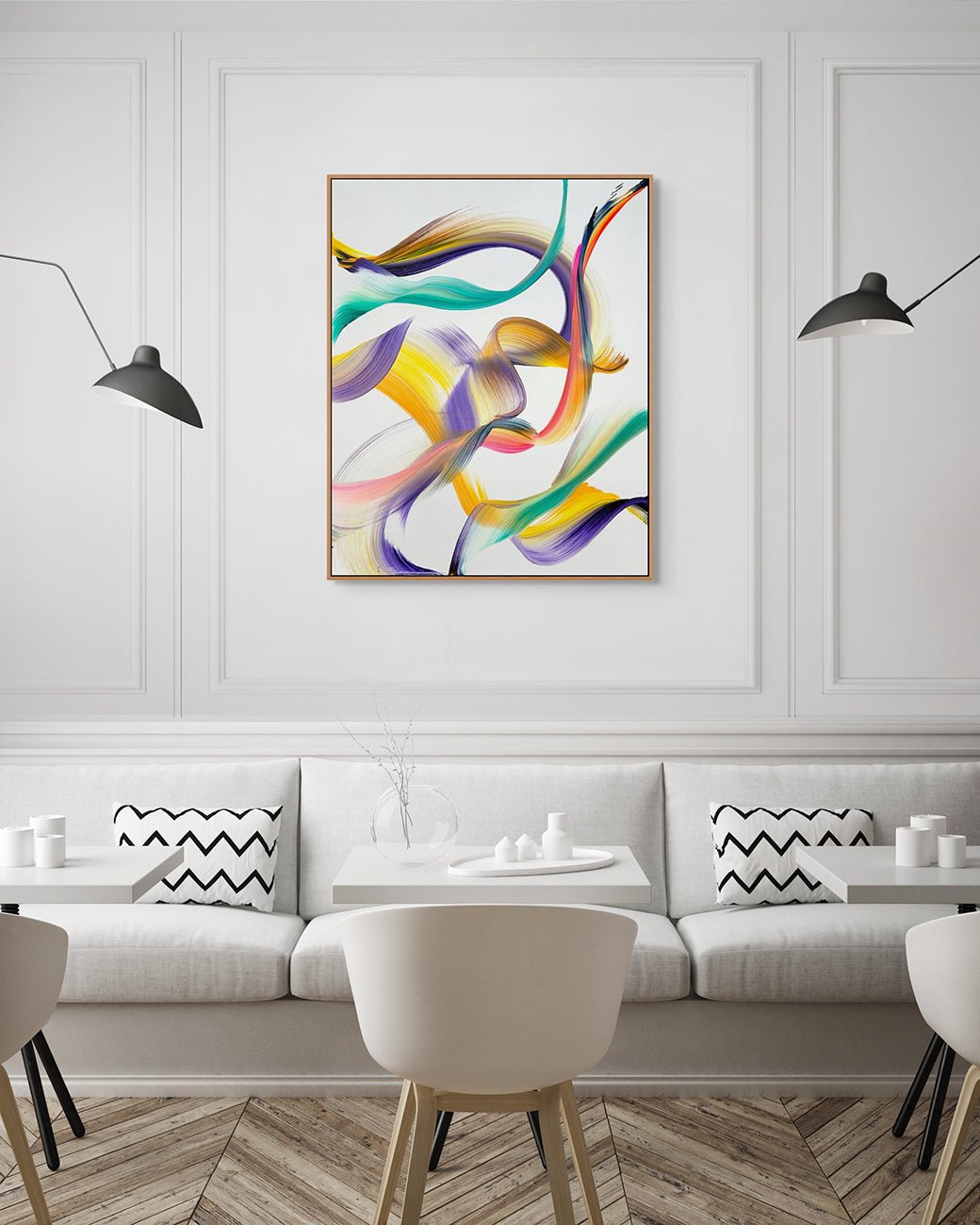 Paciencia Y Inquietud - Nikolaos Schizas - Abstract Painting - Ideelart