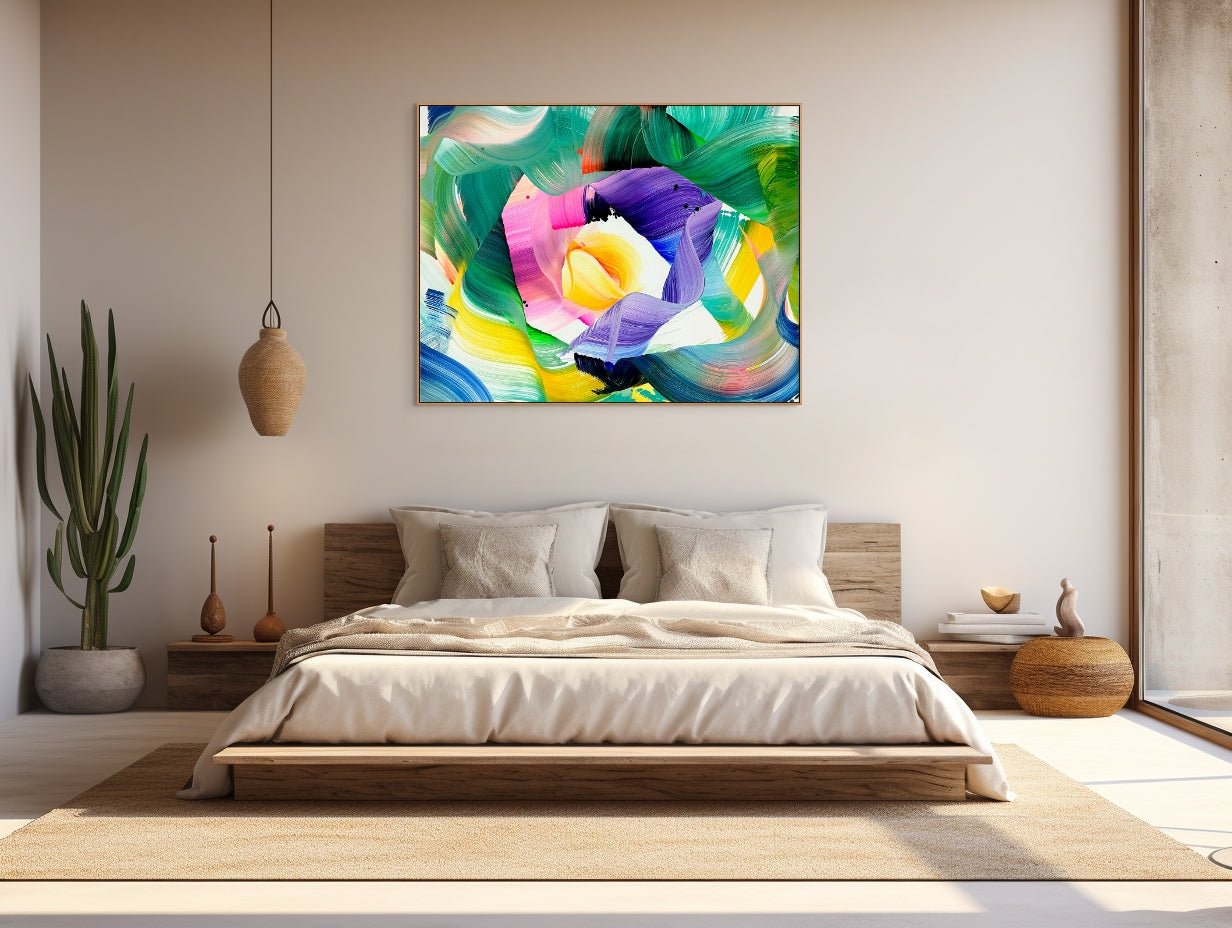 Time Will Tell - Nikolaos Schizas - Abstract Painting - Ideelart