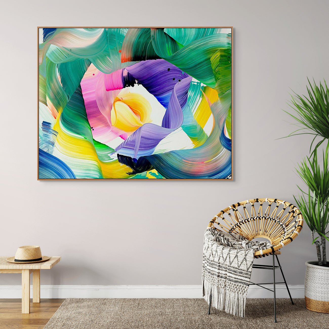 Time Will Tell - Nikolaos Schizas - Abstract Painting - Ideelart