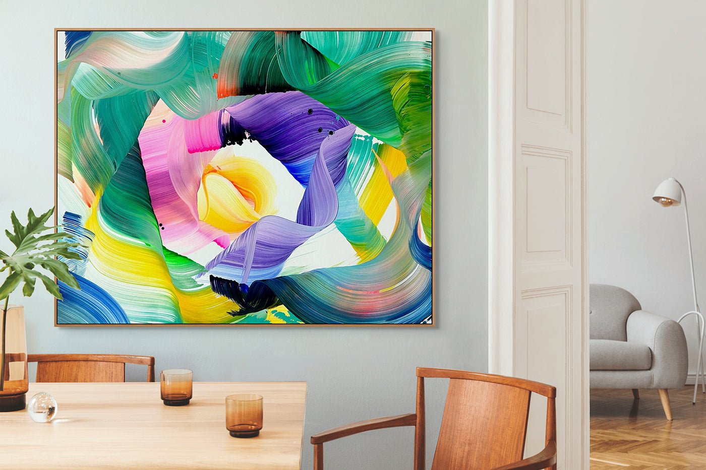 Time Will Tell - Nikolaos Schizas - Abstract Painting - Ideelart