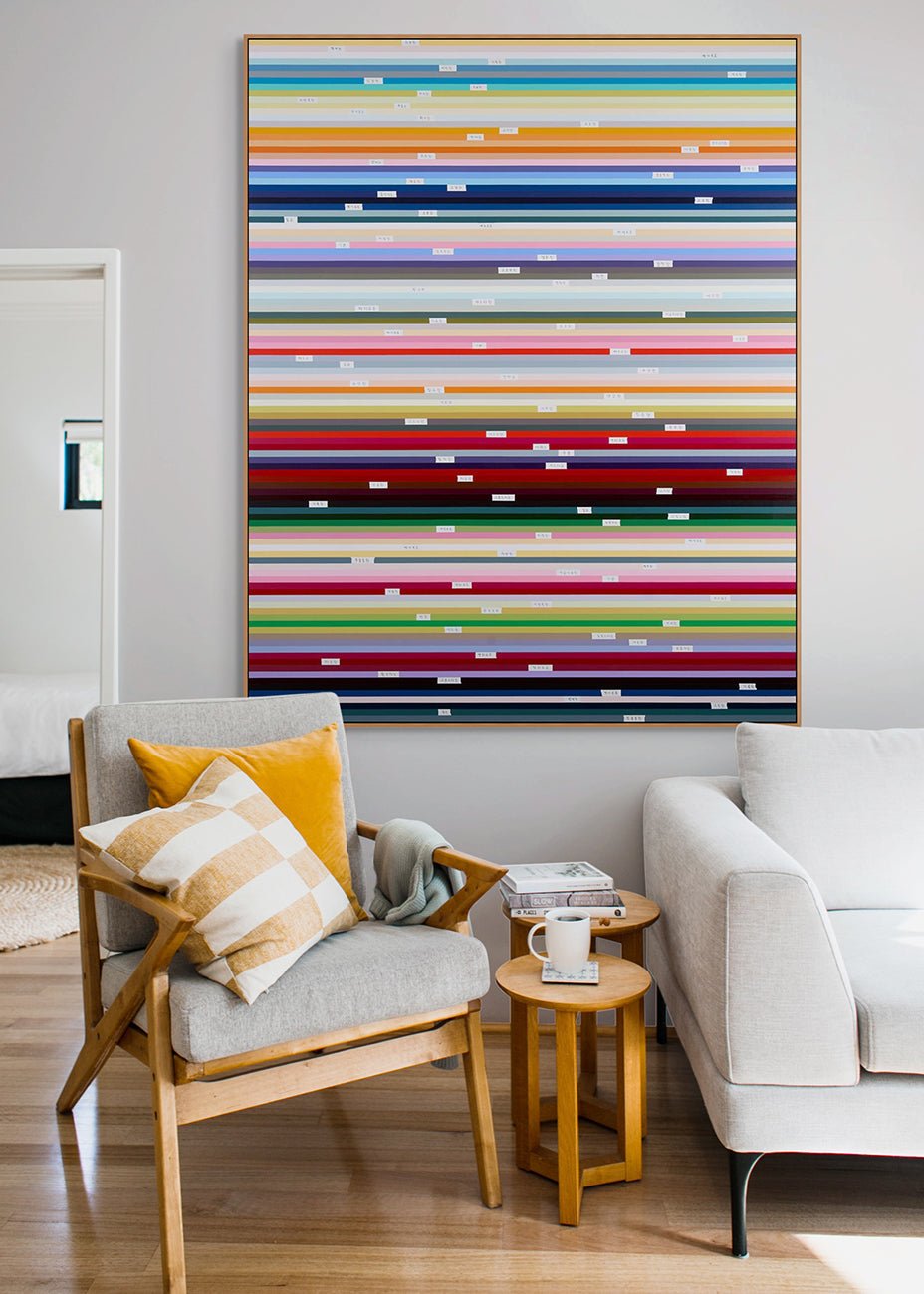 Letter From The Past 108 - Kyong Lee - Abstract Painting - Ideelart