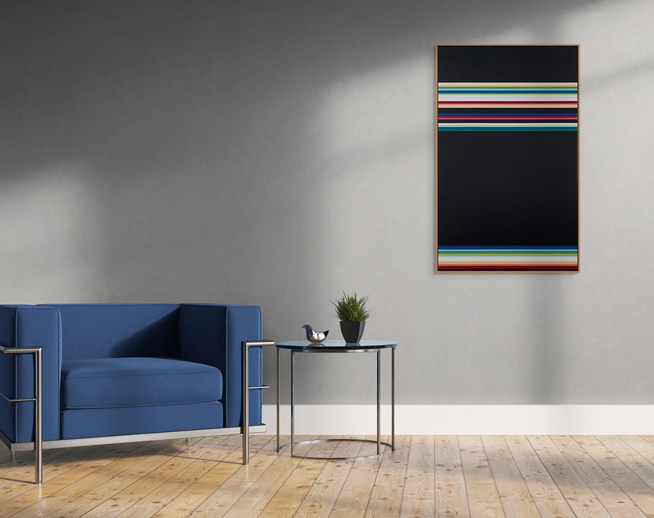 Color As Adjective — Horizontally 23 - Kyong Lee - Abstract Painting - Ideelart