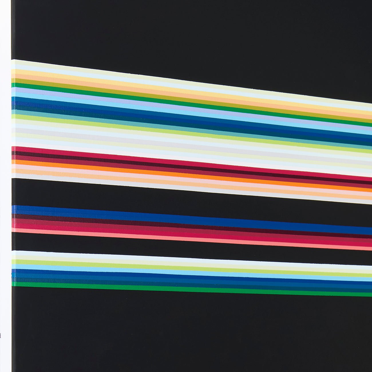 Color As Adjective — Horizontally 23 - Kyong Lee - Abstract Painting - Ideelart