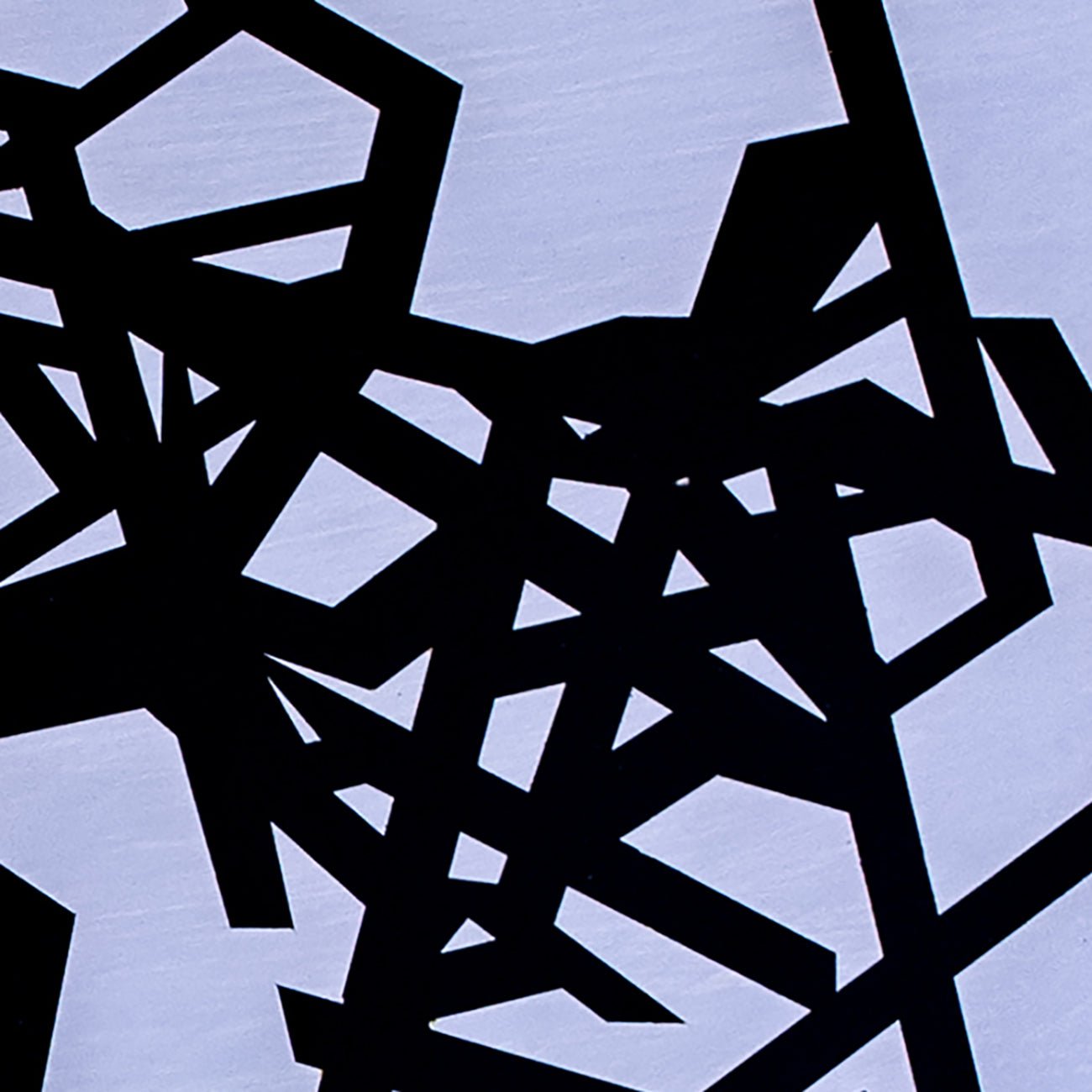 Untitled 2023 (black - purple) - Jasper van der Graaf - Abstract Painting - Ideelart