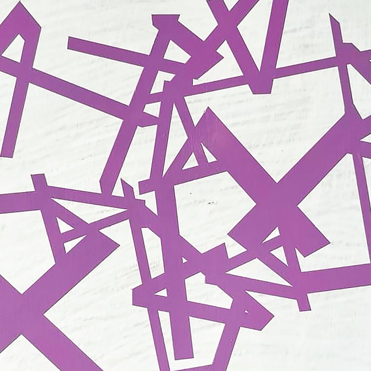 Untitled 2024 (purple - white) - Jasper van der Graaf - Abstract Painting - Ideelart