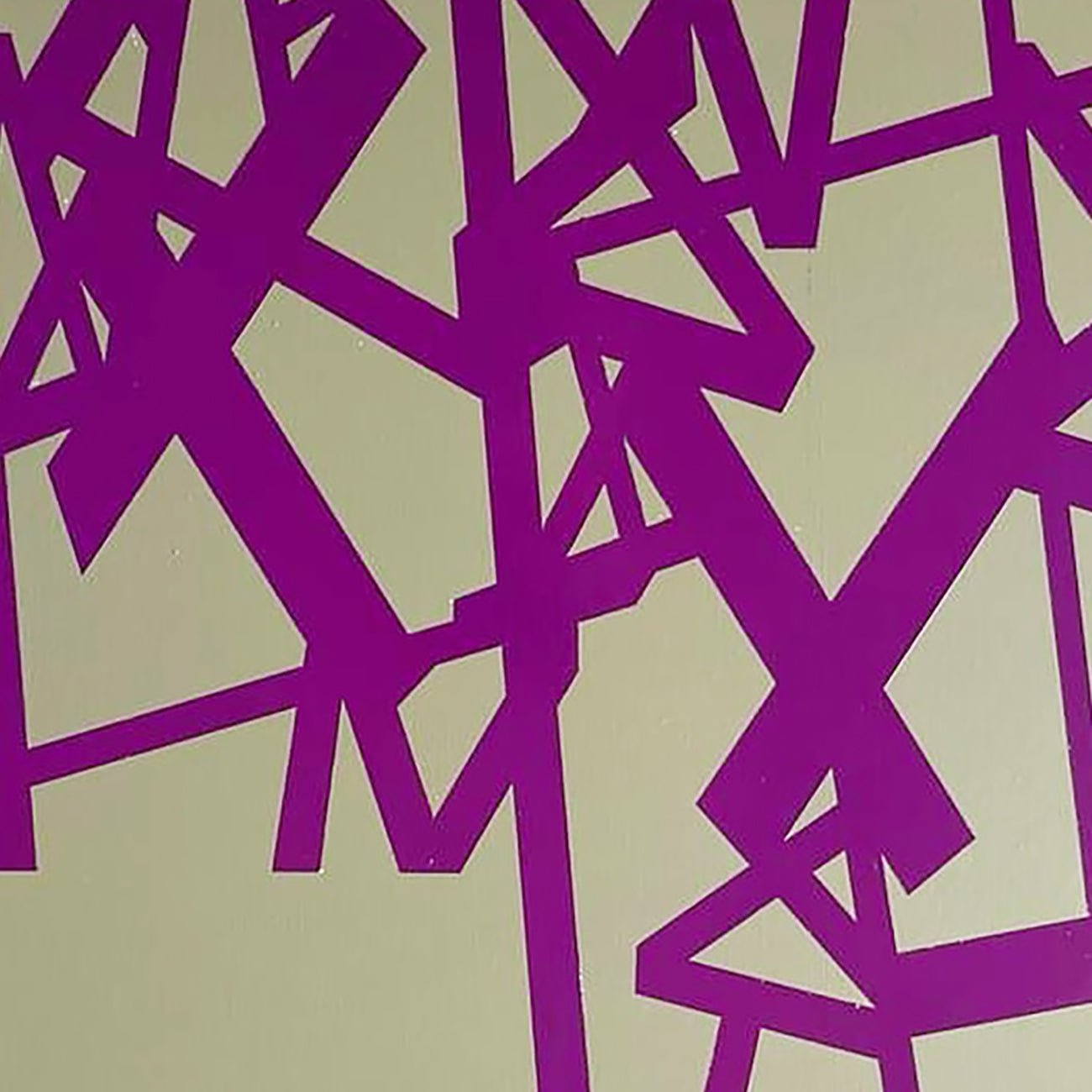 Untitled 2024 (purple - beige) - Jasper van der Graaf - Abstract Painting - Ideelart