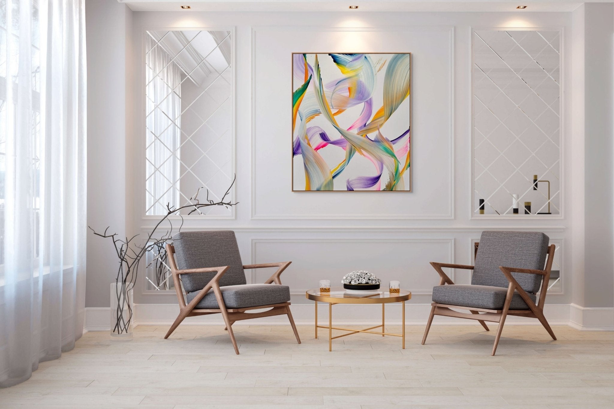 A Long Long Way - Nikolaos Schizas - Abstract Painting - Ideelart