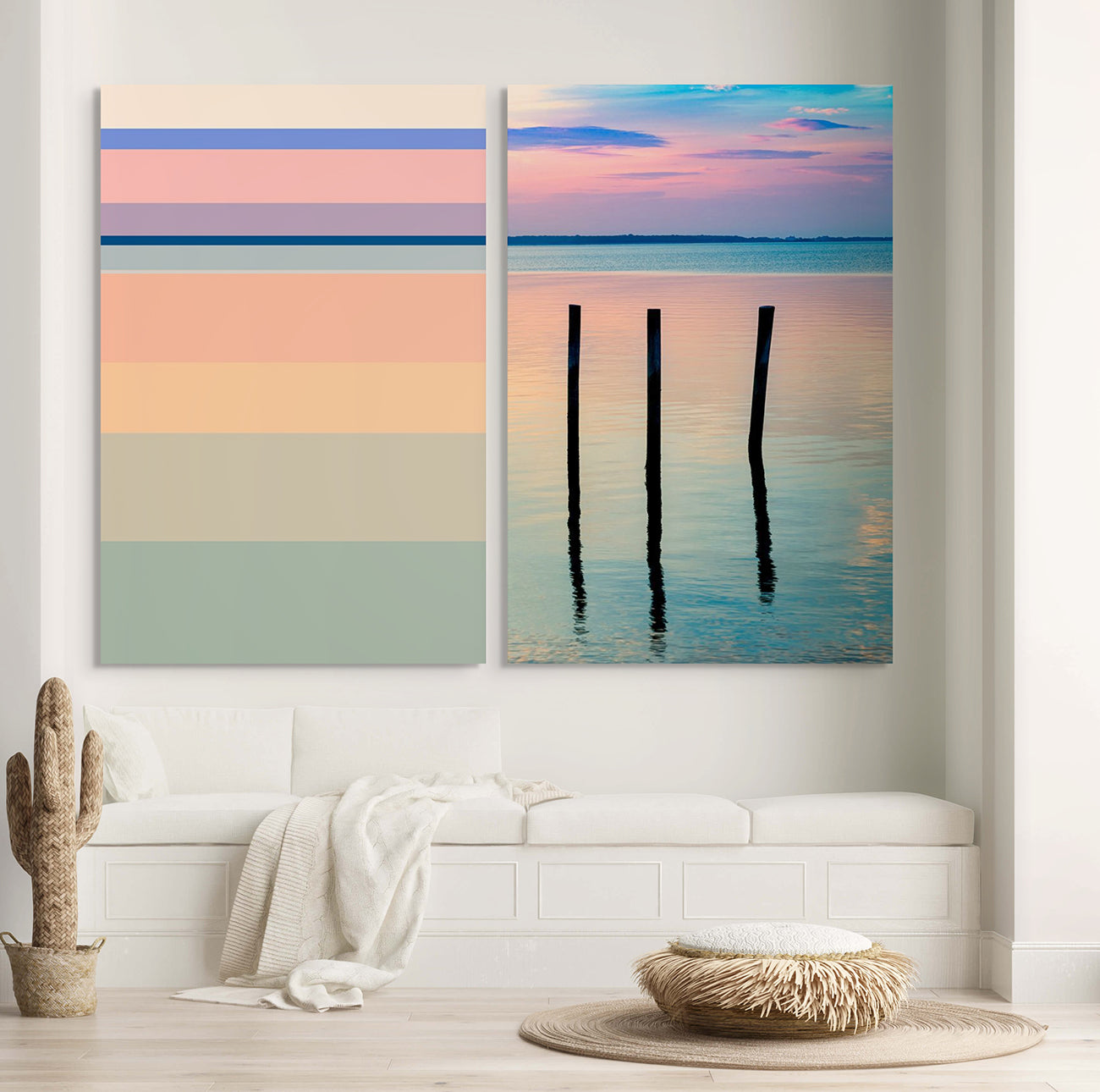 Temporal Perception 109 (Diptych) - Serge Hamad - Abstract Photography - Ideelart