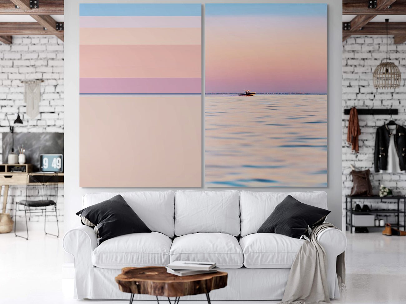 Temporal Perception 111 (Diptych) - Serge Hamad - Abstract Photography - Ideelart