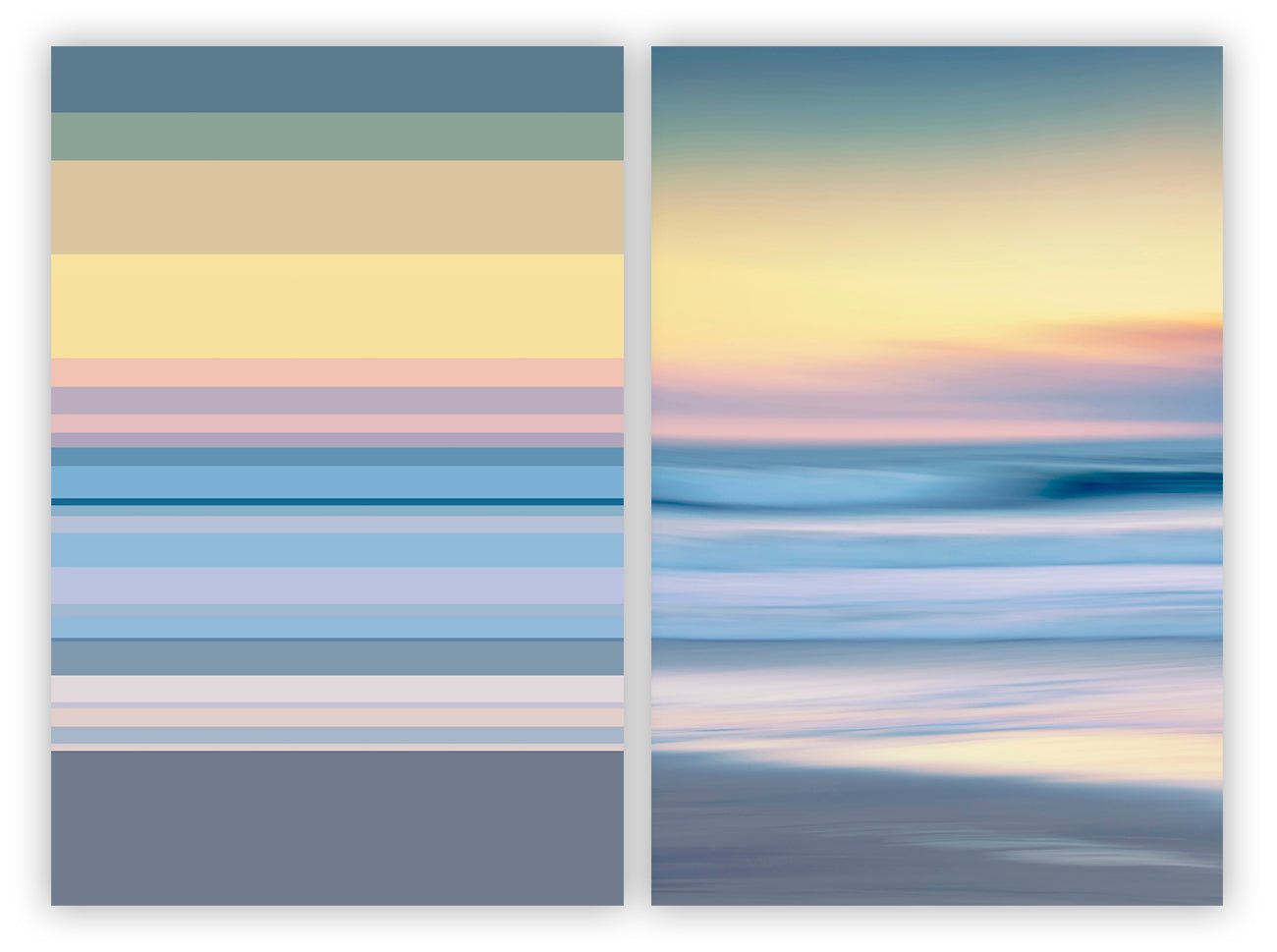 Temporal Perception 92 (Diptych) - Serge Hamad - Abstract Photography - Ideelart