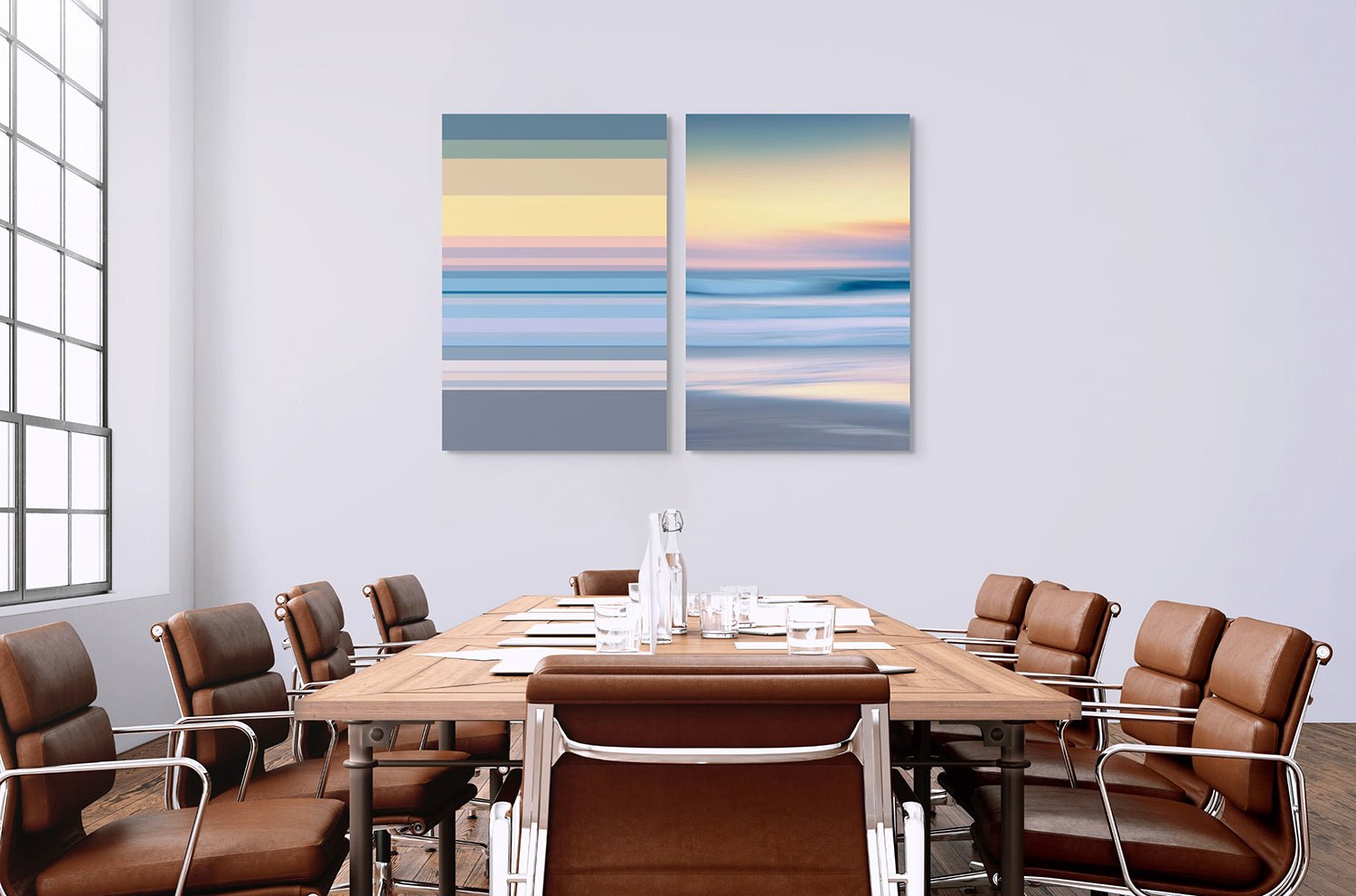 Temporal Perception 92 (Diptych) - Serge Hamad - Abstract Photography - Ideelart