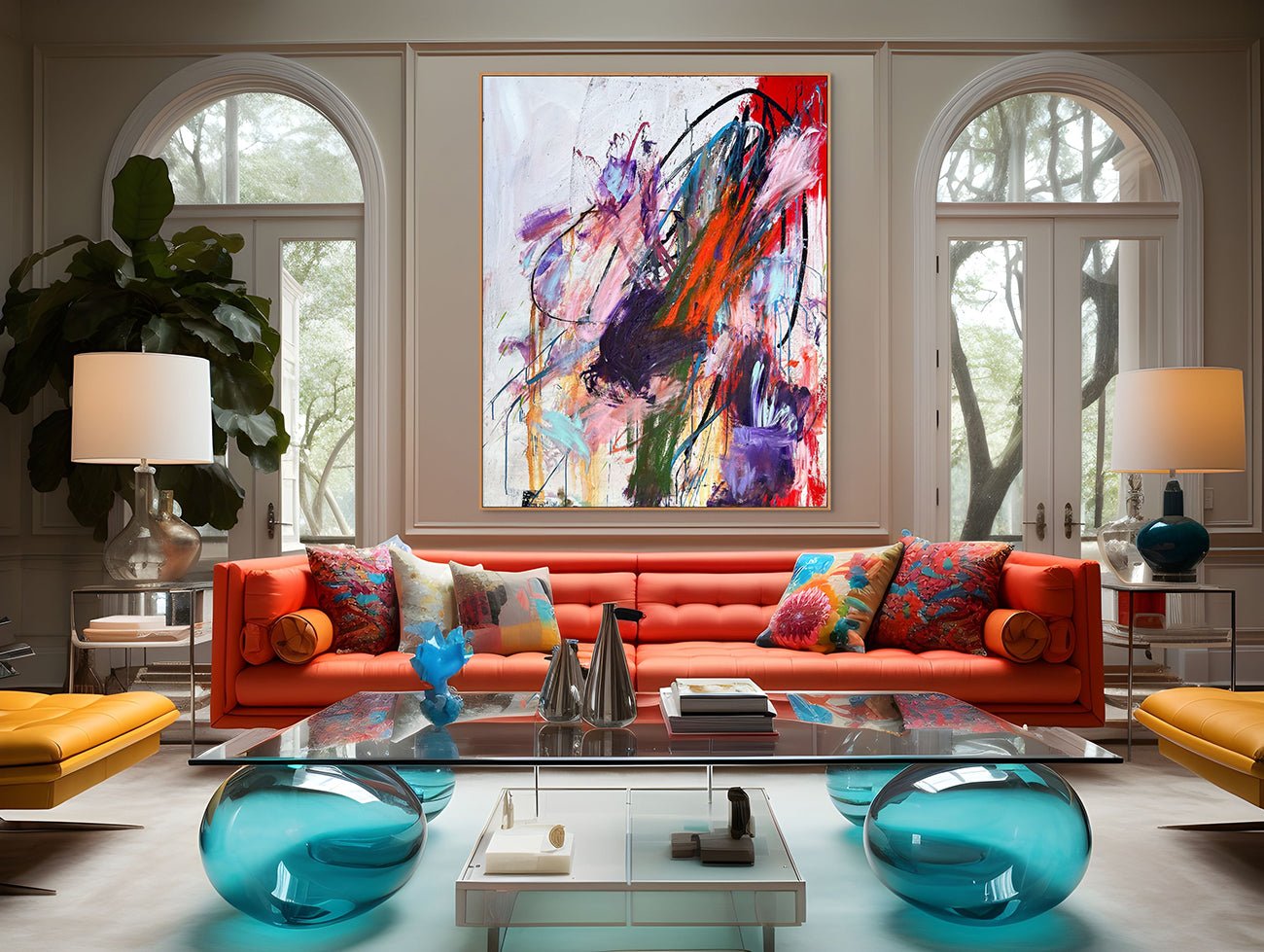 Shoots And Ladders - Tommaso Fattovich - Abstract Painting - Ideelart