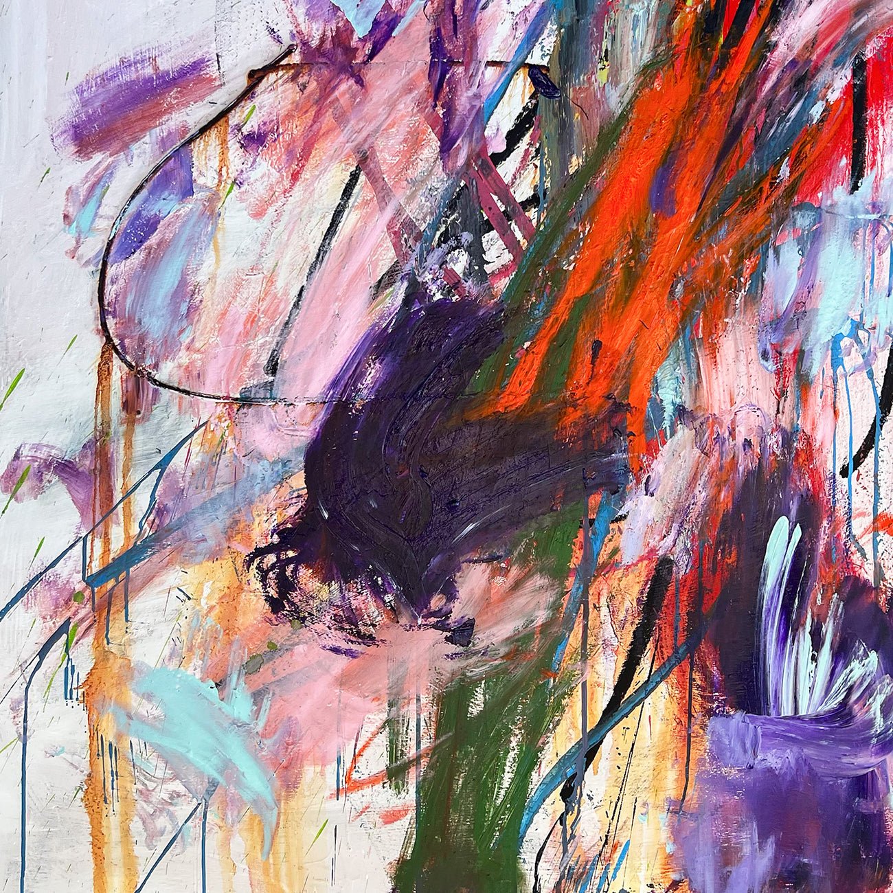 Shoots And Ladders - Tommaso Fattovich - Abstract Painting - Ideelart
