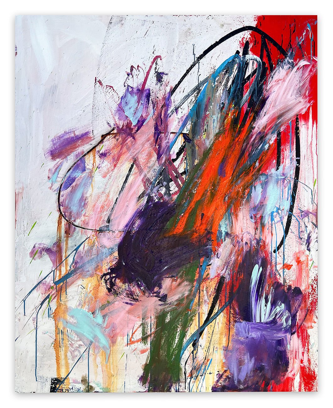 Shoots And Ladders - Tommaso Fattovich - Abstract Painting - Ideelart