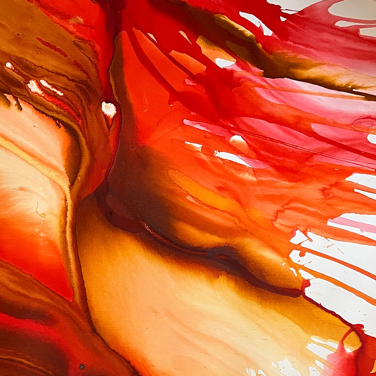 L'île (Untitled 23042) - Martin Reyna - Abstract Painting - Ideelart