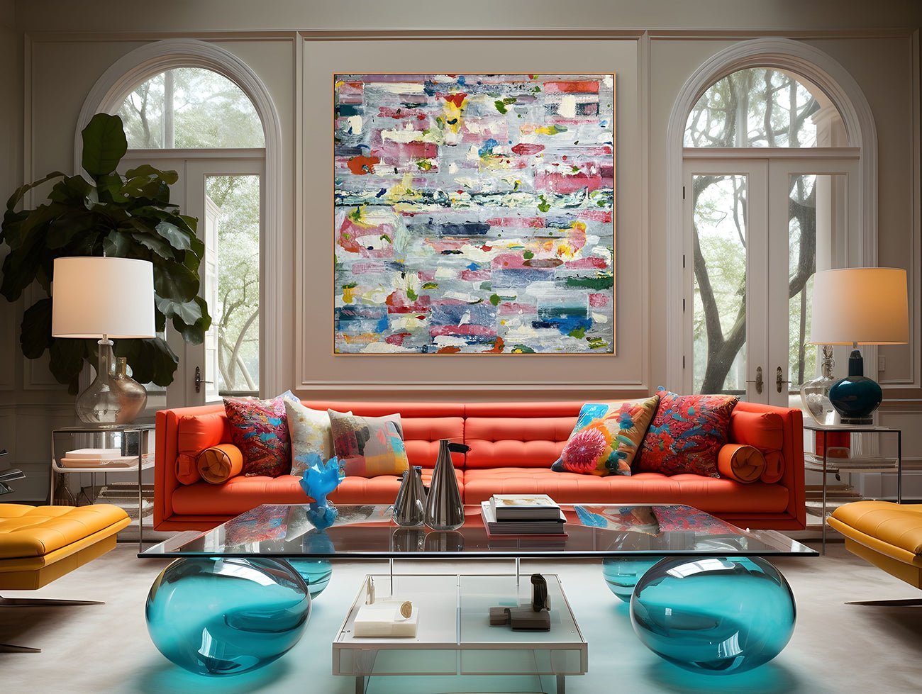 Untitled 22058 - Martin Reyna - Abstract Painting - Ideelart