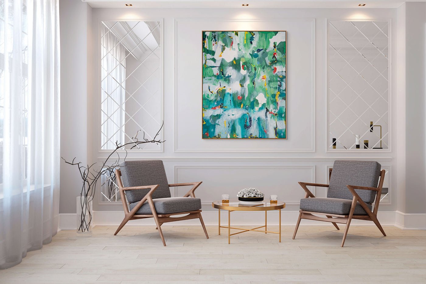 Untitled 24079 - Martin Reyna - Abstract Painting - Ideelart