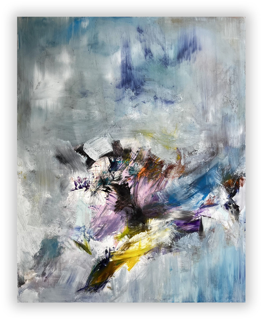 There’s A Cat In The Sky - Tommaso Fattovich - Abstract Painting - Ideelart