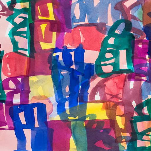 Ambassade 44 - Melissa Meyer - Abstract Painting - Ideelart