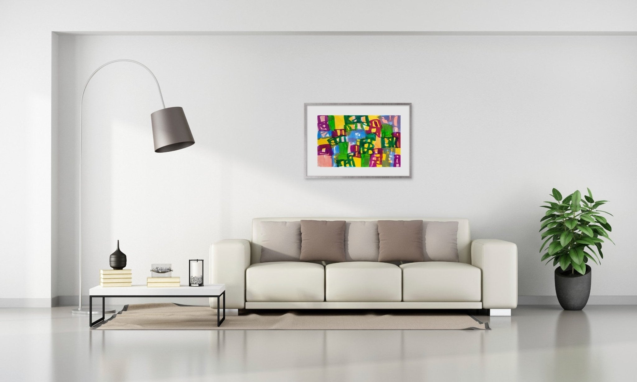 Ambassade 47 - Melissa Meyer - Abstract Painting - Ideelart