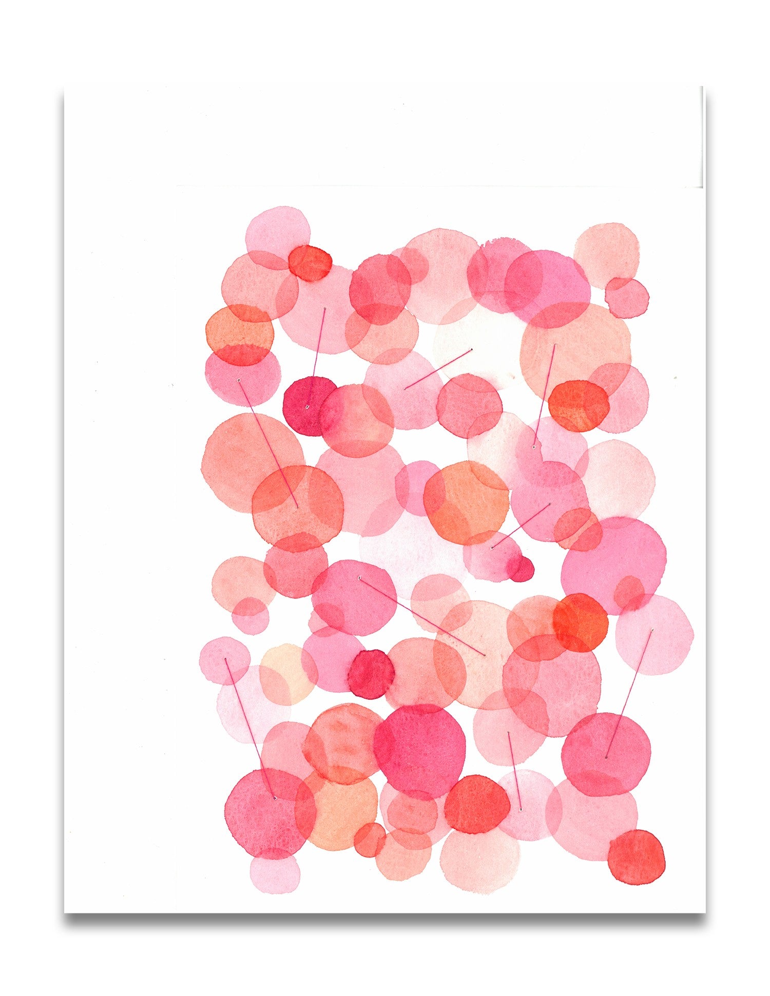 Pink and red dots