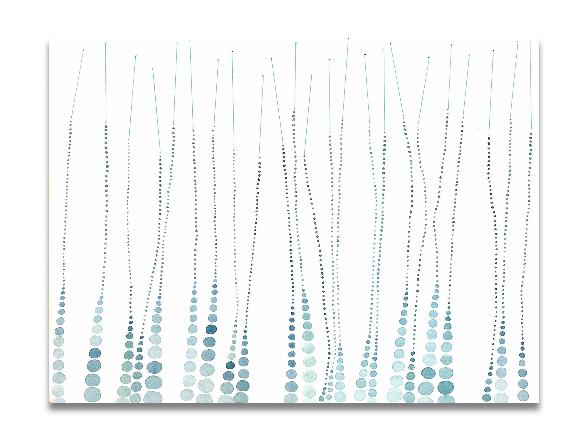 Blue water dots