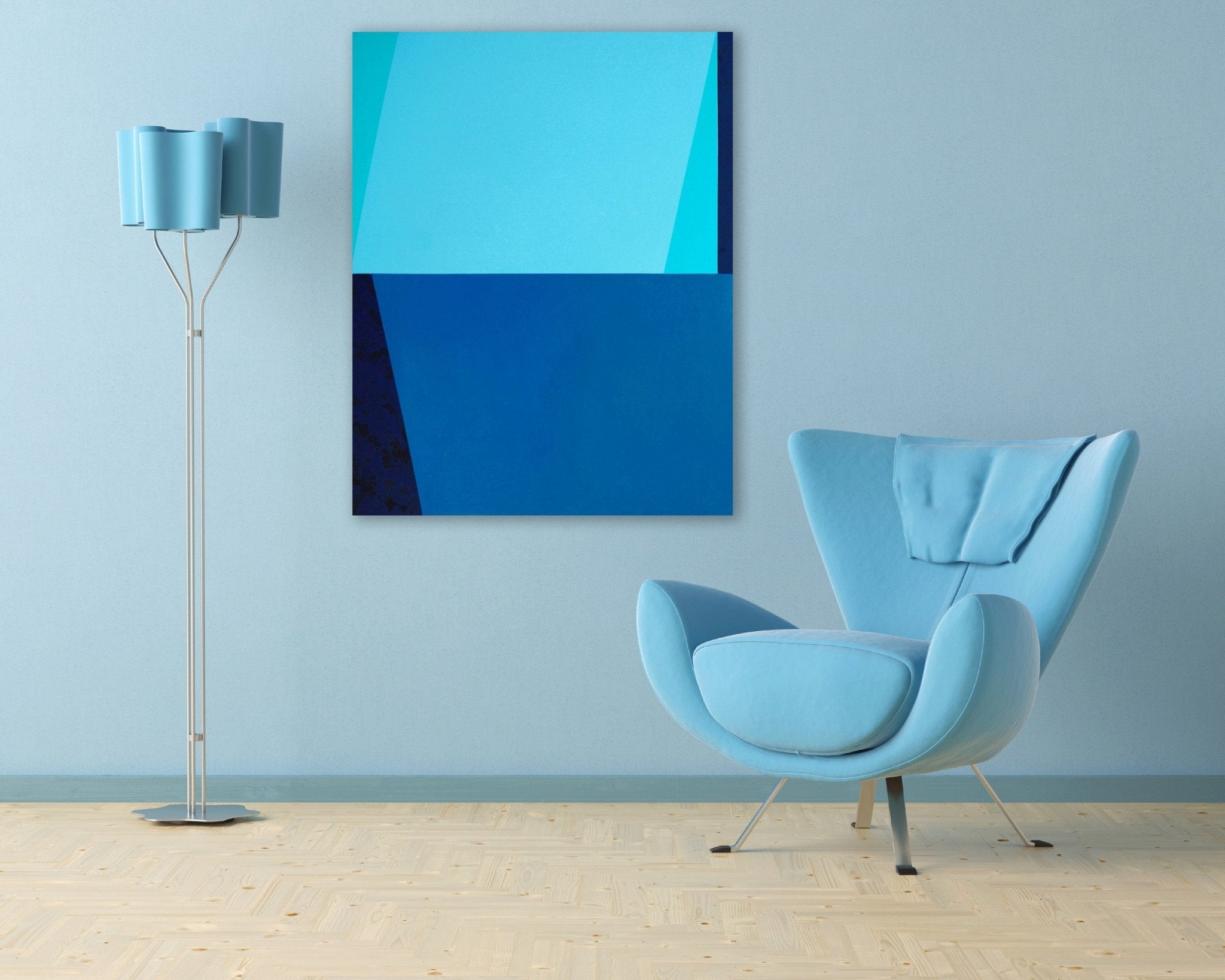 Shadow Boxer (C.1) - Macyn Bolt - Abstract Painting - Ideelart