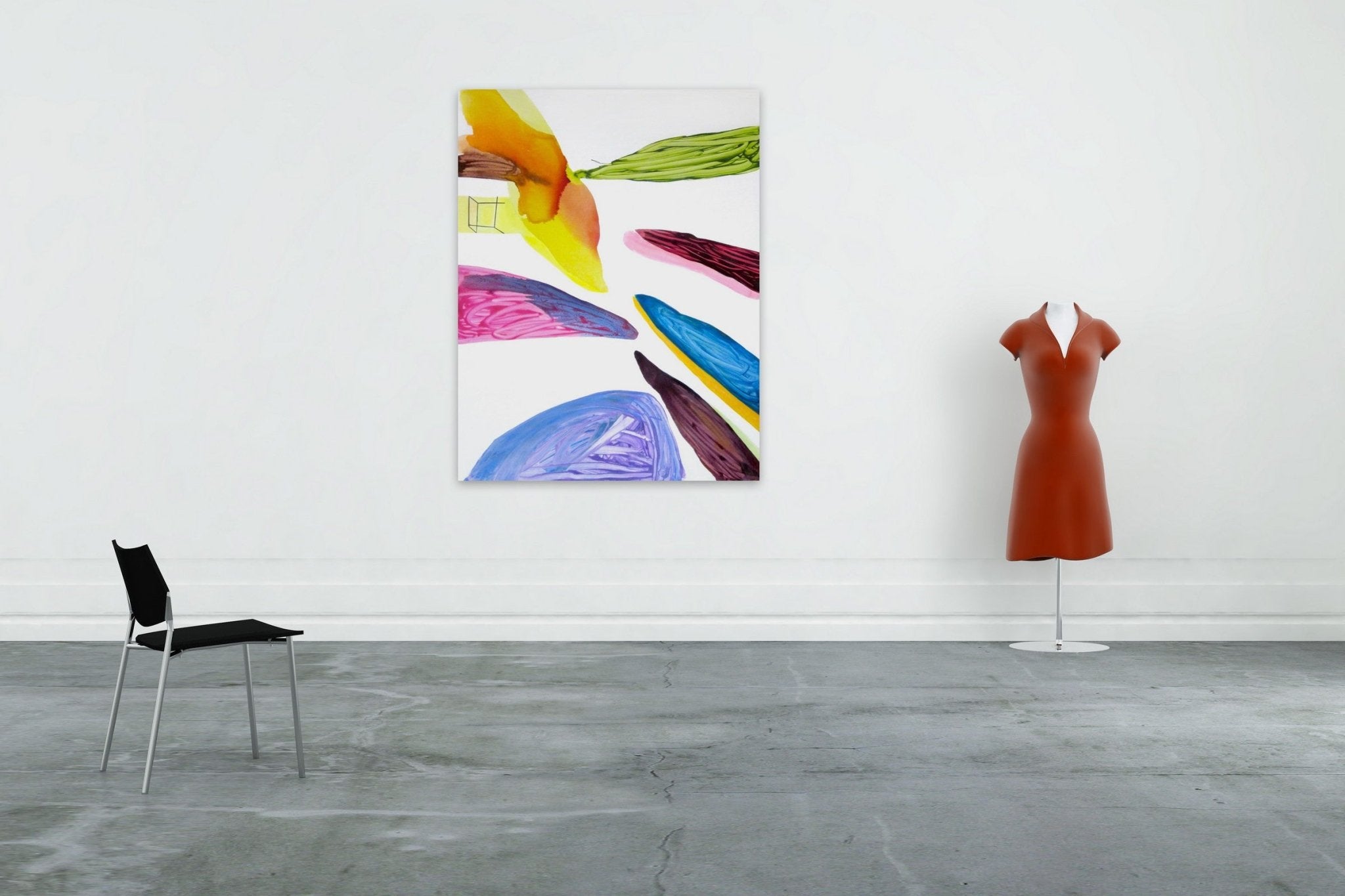 Touch - Laura Newman - Abstract Painting - Ideelart