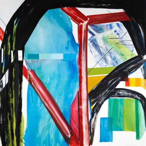 Interior with Paint Chips - Laura Newman - Abstract Painting - Ideelart