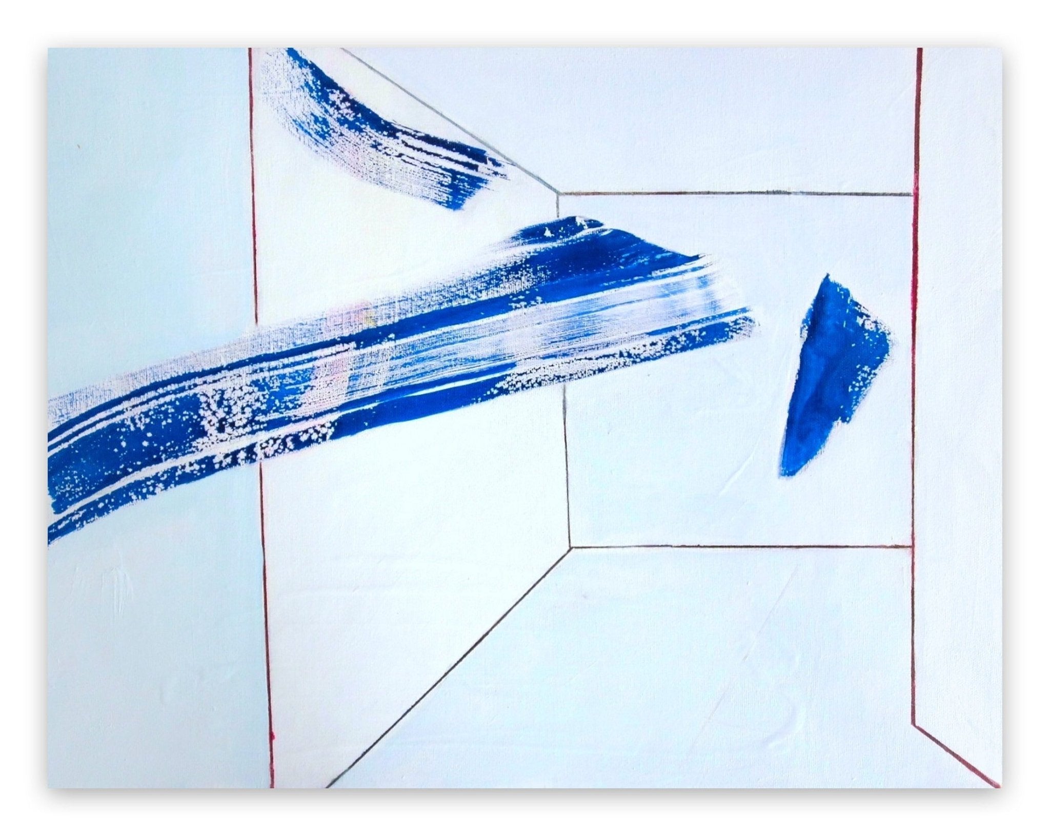 Clouds in a Room - Laura Newman - Abstract Painting - Ideelart