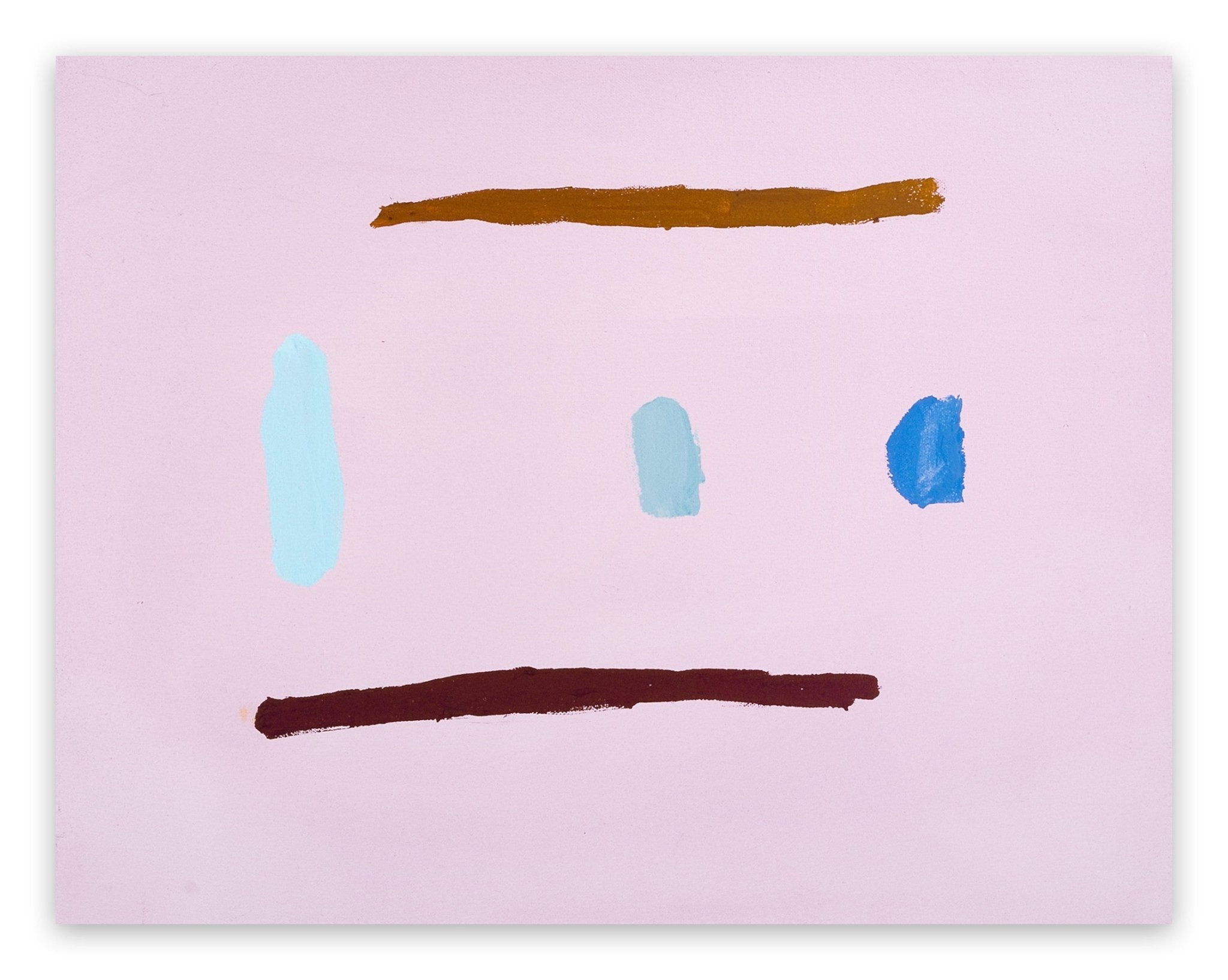 Five Marks - Laura Newman - Abstract Painting - Ideelart