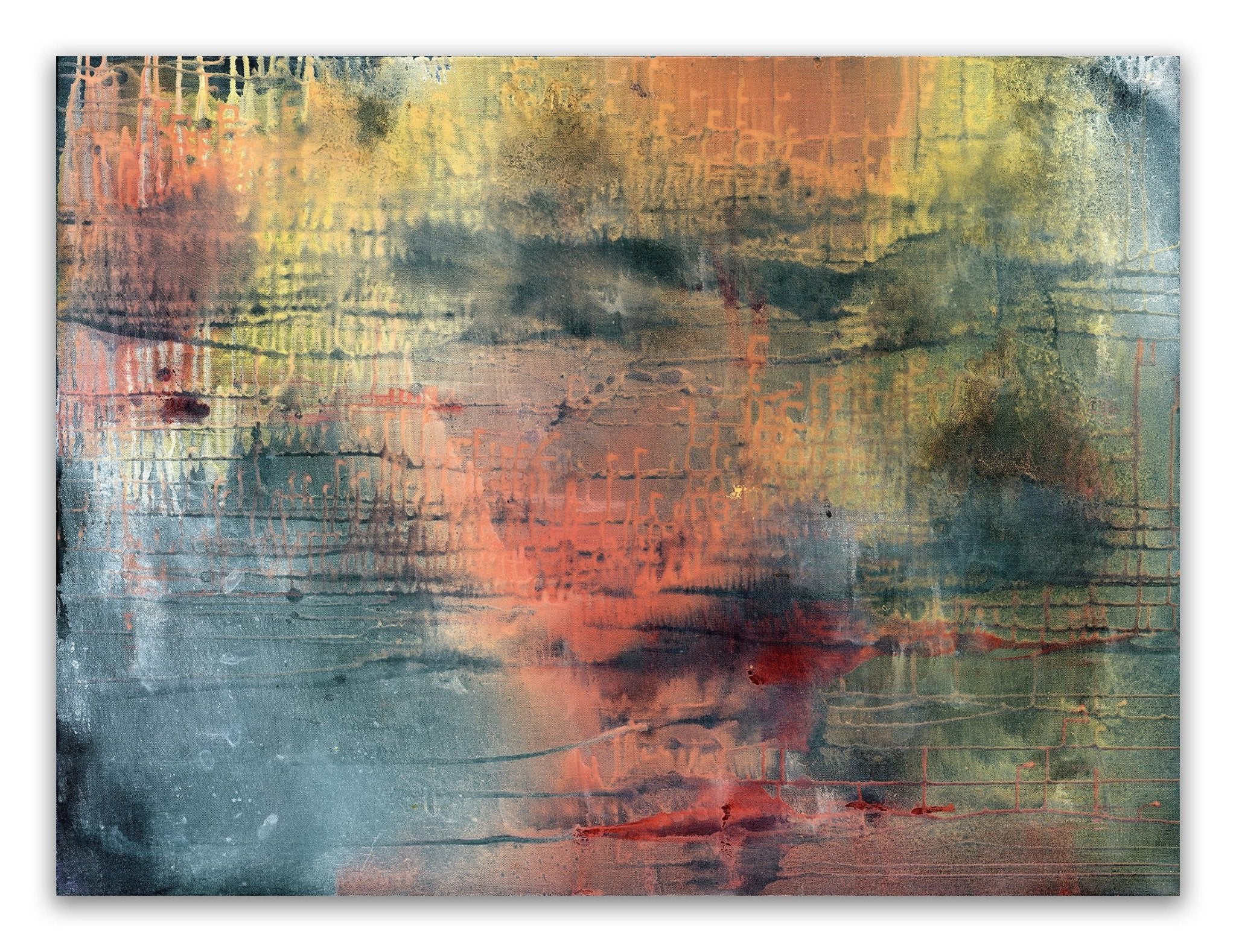 Fragments of Poetry and Silence No. 39 - Yari Ostovany - Abstract Painting - Ideelart