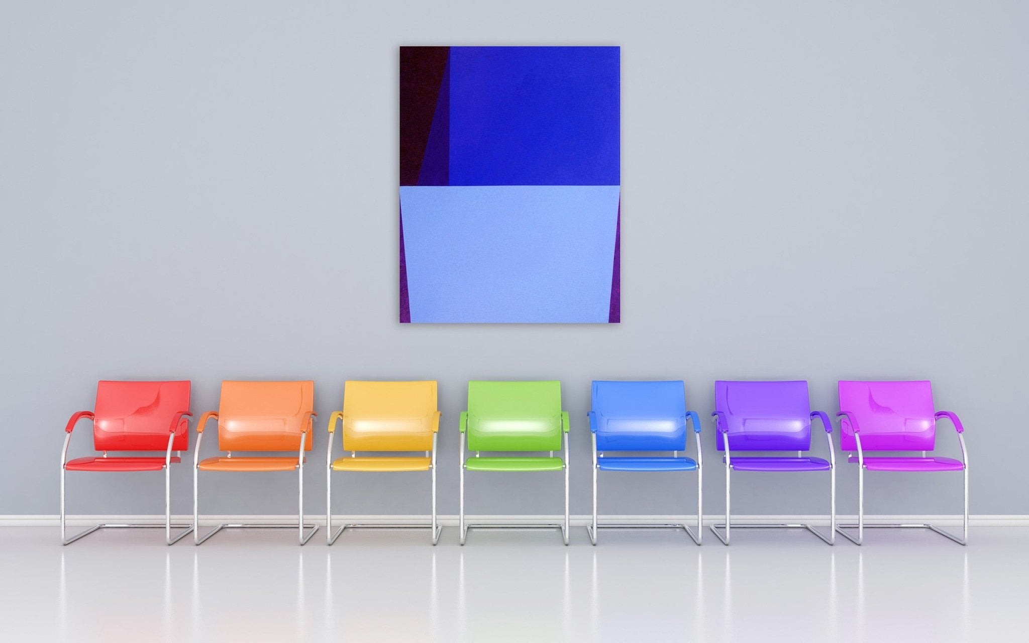 Shadow Boxer (A.2) - Macyn Bolt - Abstract Painting - Ideelart