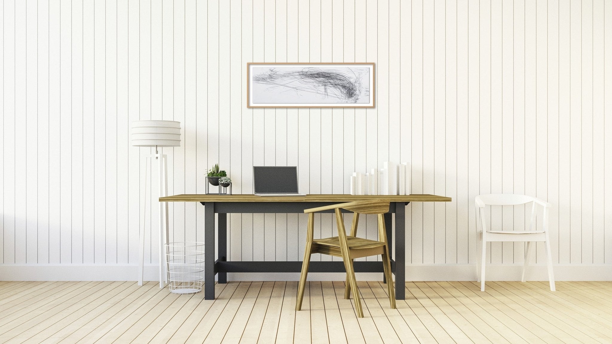 Storm Series Horizontal 40 - Jaanika Peerna - Abstract Drawing - Ideelart