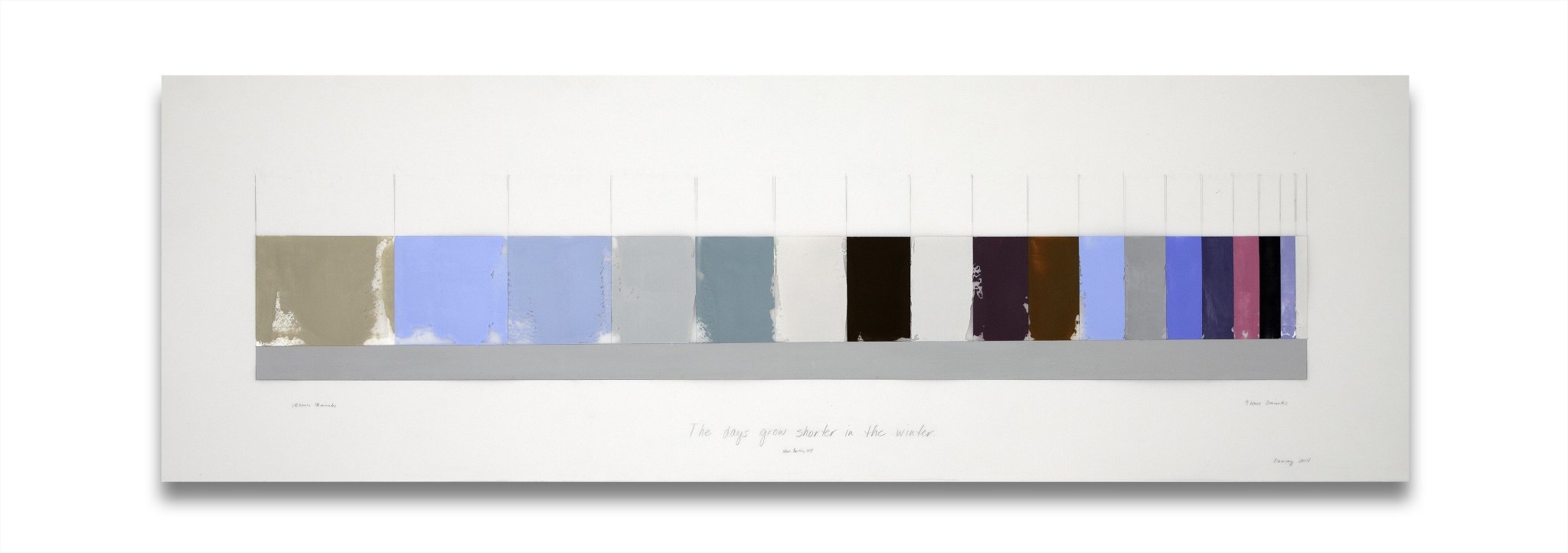 The Days Grow Shorter in the Winter - Debra Ramsay - Abstract Painting - Ideelart