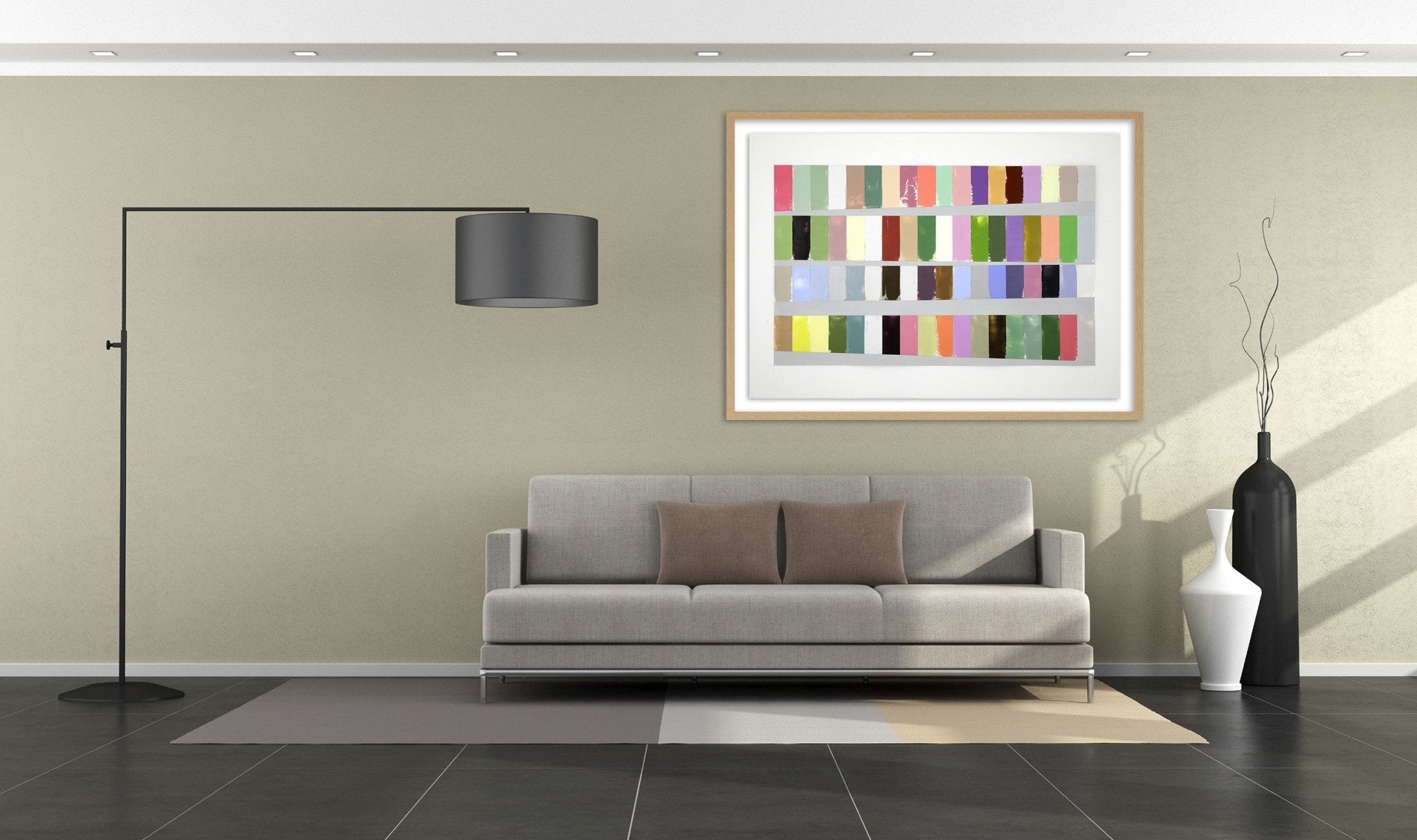 A Year of Color, Adjusted for Day Length - Debra Ramsay - Abstract Painting - Ideelart