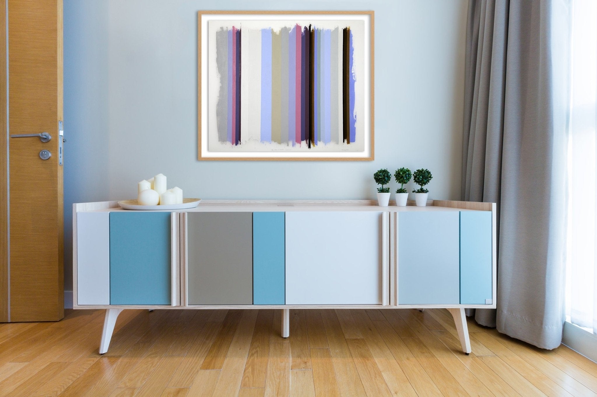 The colors of winter - Debra Ramsay - Abstract Painting - Ideelart