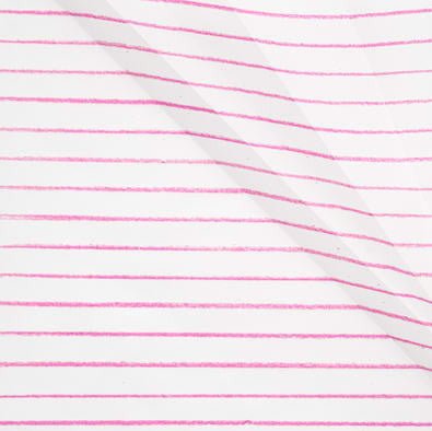 The Effects of a fold on a pink line - Debra Ramsay - Abstract Drawing - Ideelart